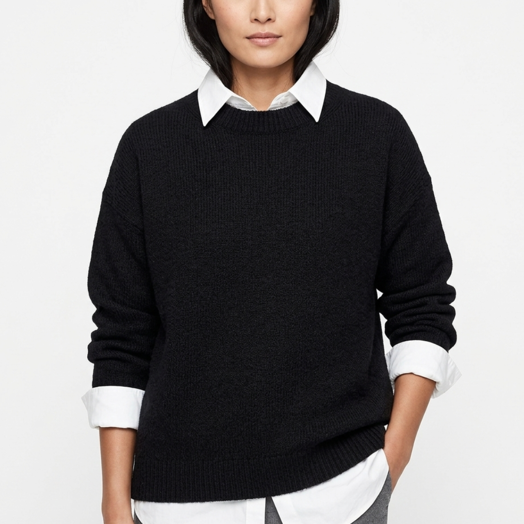 Polyester Pullover Damen mit lockerer Passform – Jolanda Knit