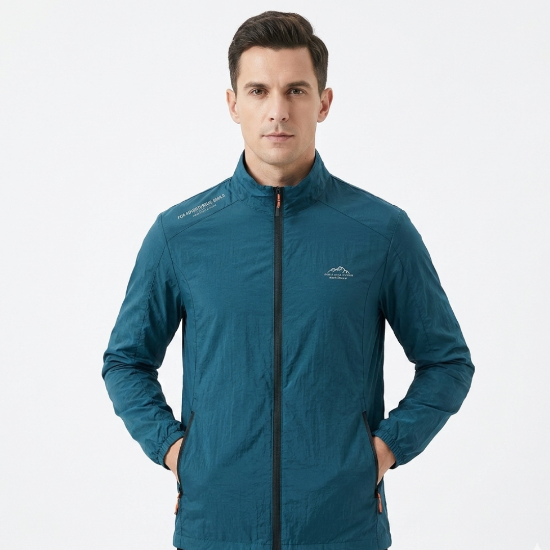 Leichte UV-Schutzjacke für Herren – Winddichte Sommer Outdoor Windjacke