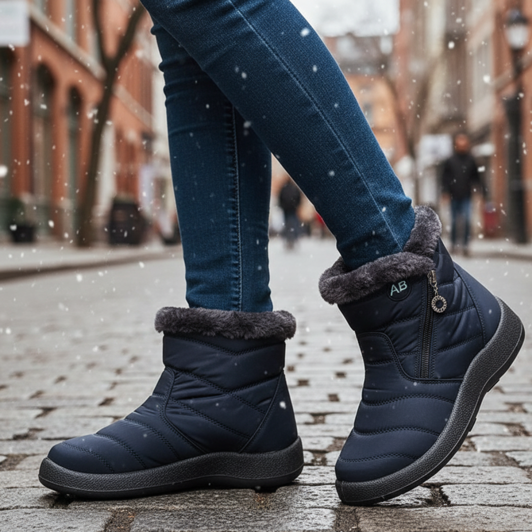 Winterstiefel mit warmem Plüschfutter & rutschfester Sohle – FrostStep Boots