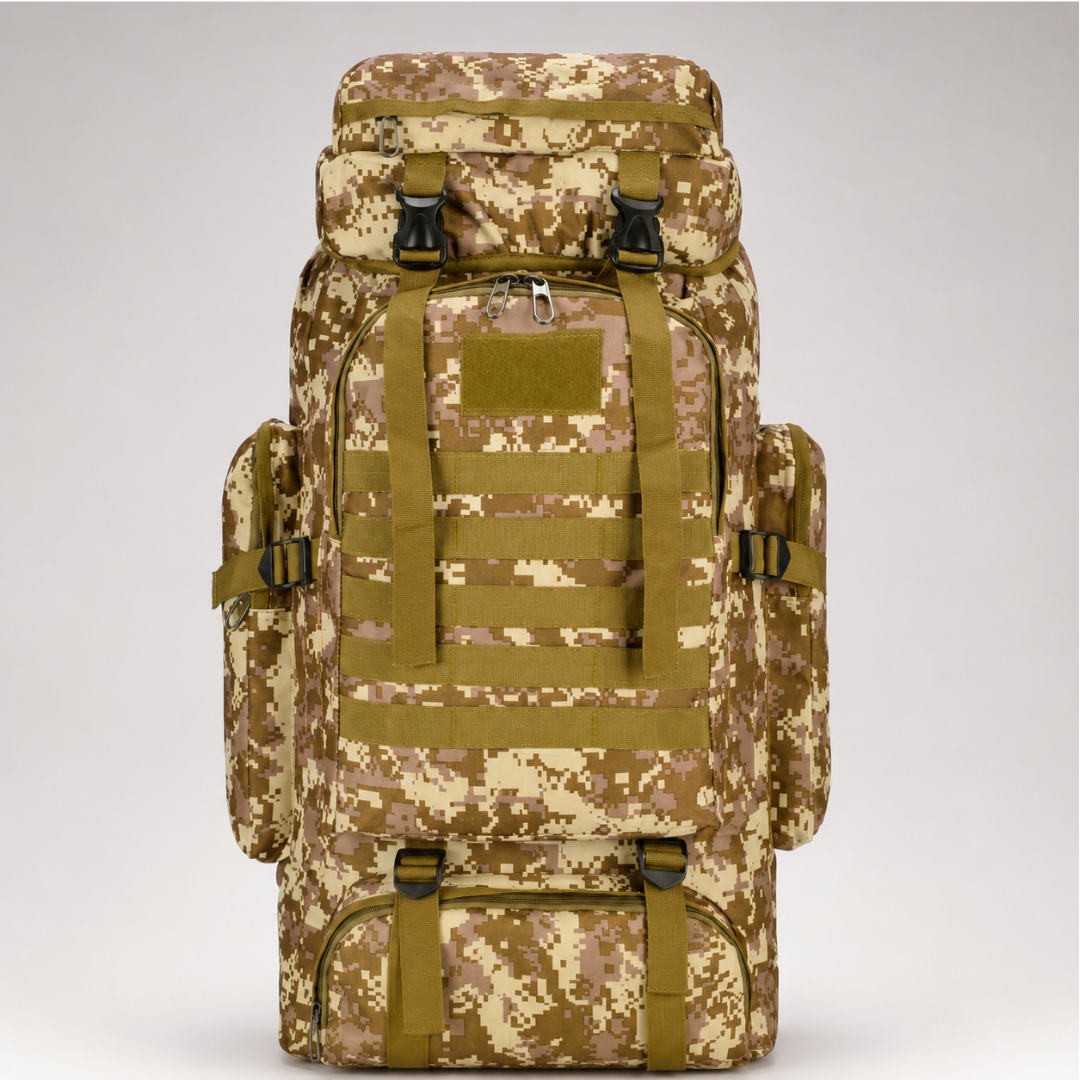 Taktischer Rucksack 80L Wasserabweisend – BergTrail Pro