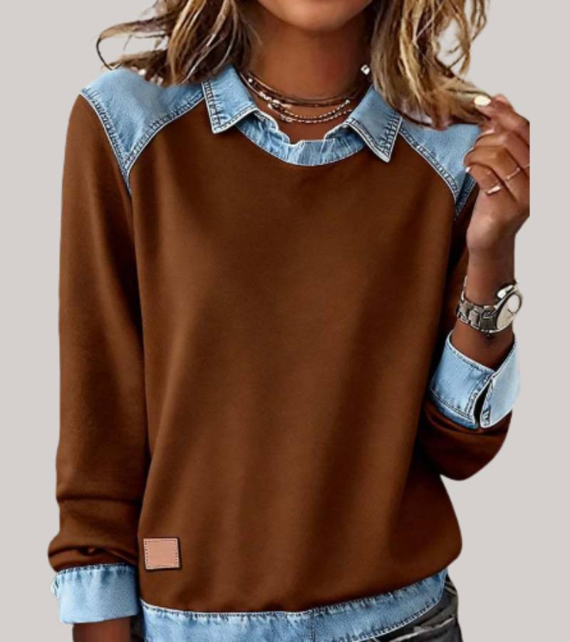 Komfortable Denim Sweatshirt