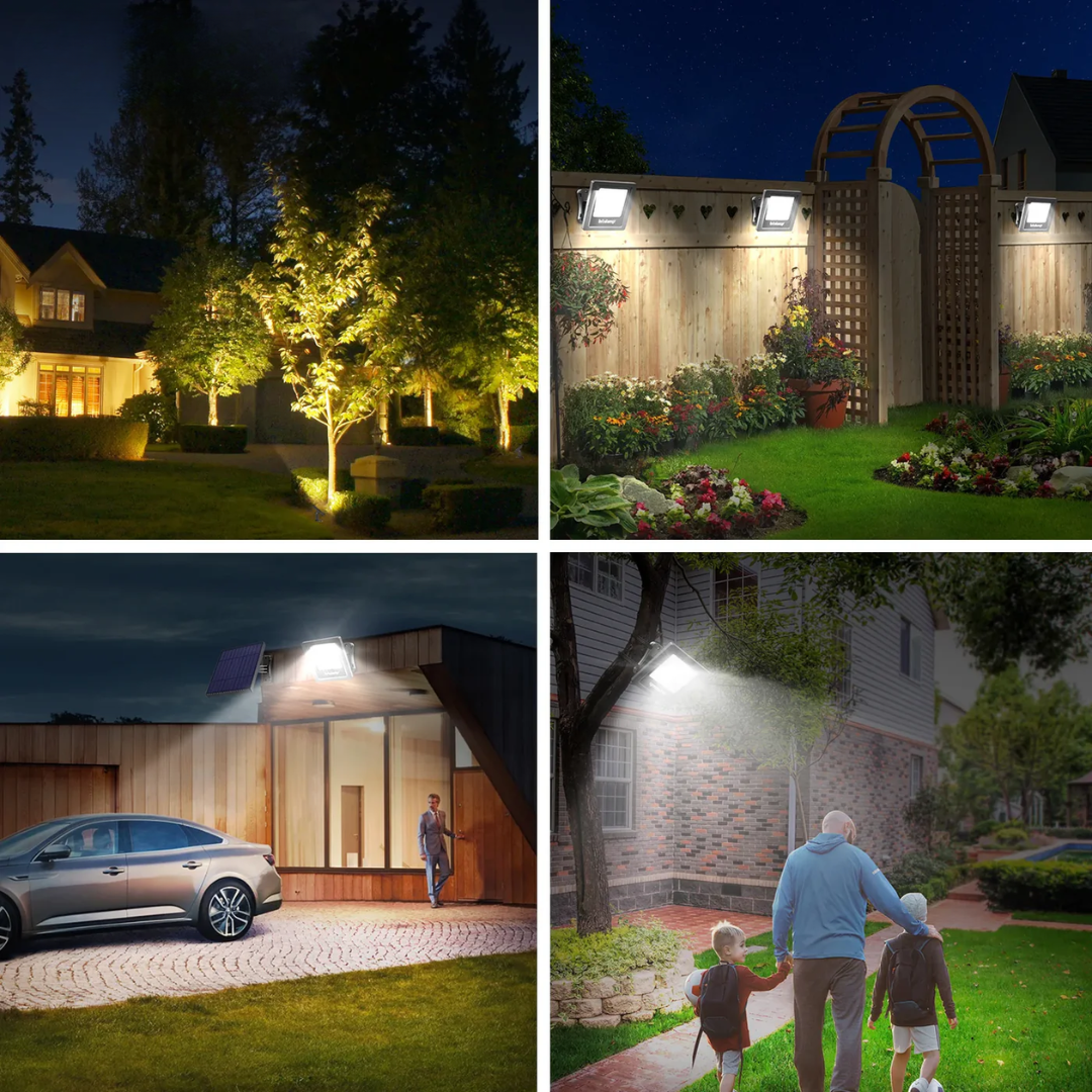 Nordspur | Duales Solar-LED-Flutlicht-Set