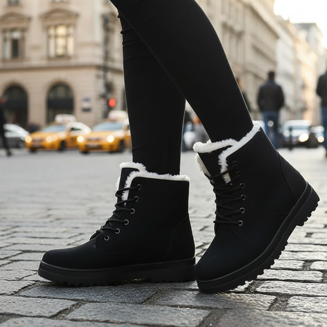 Damen Winter Schuhe mit Warmfutter & Rutschfester Sohle – SnowLuxe Boots