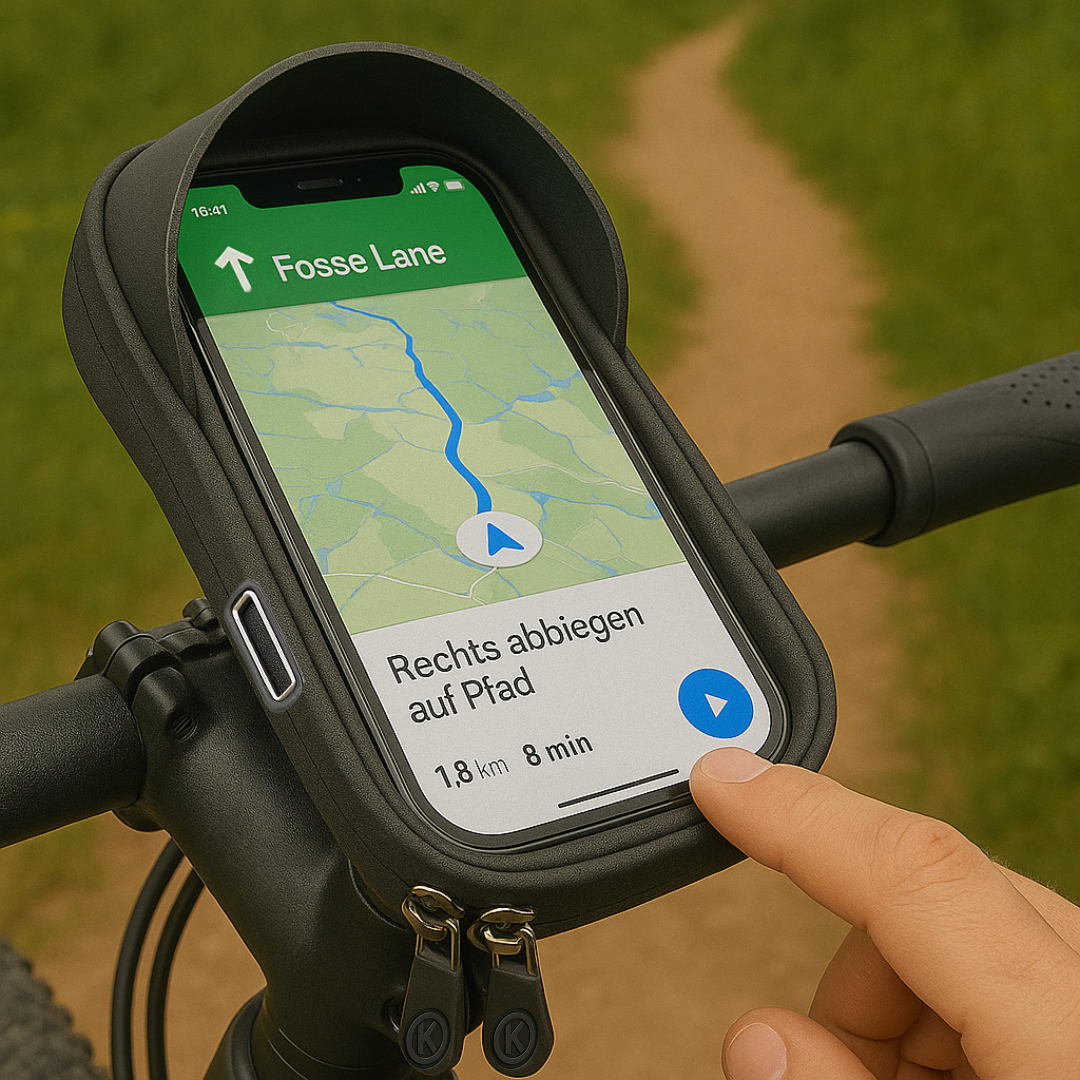 Fahrrad-Handyhalterung wasserdicht mit Touchscreen – TouchRide 6.4