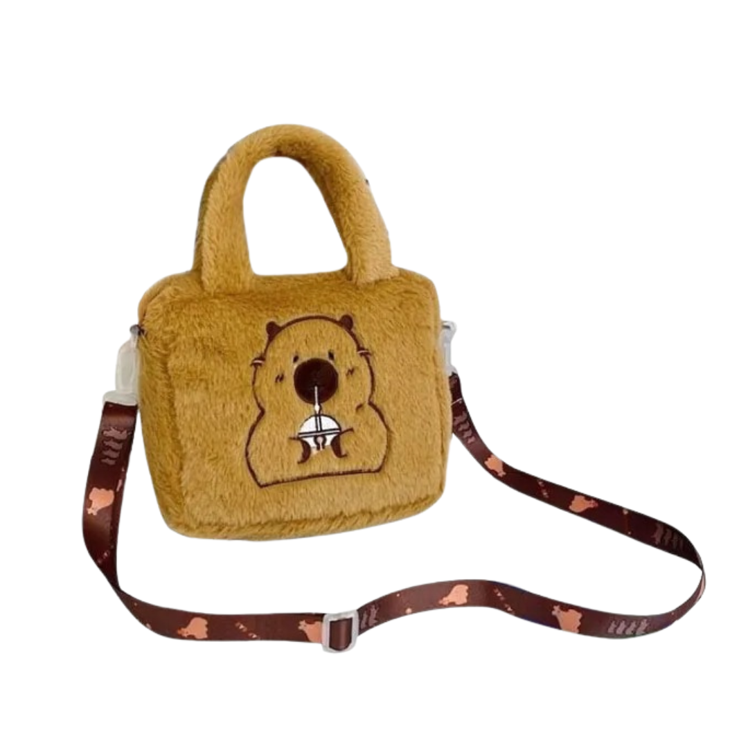 Nordspur | Capyraffy Plüsch-Rucksack aus Kunstfell