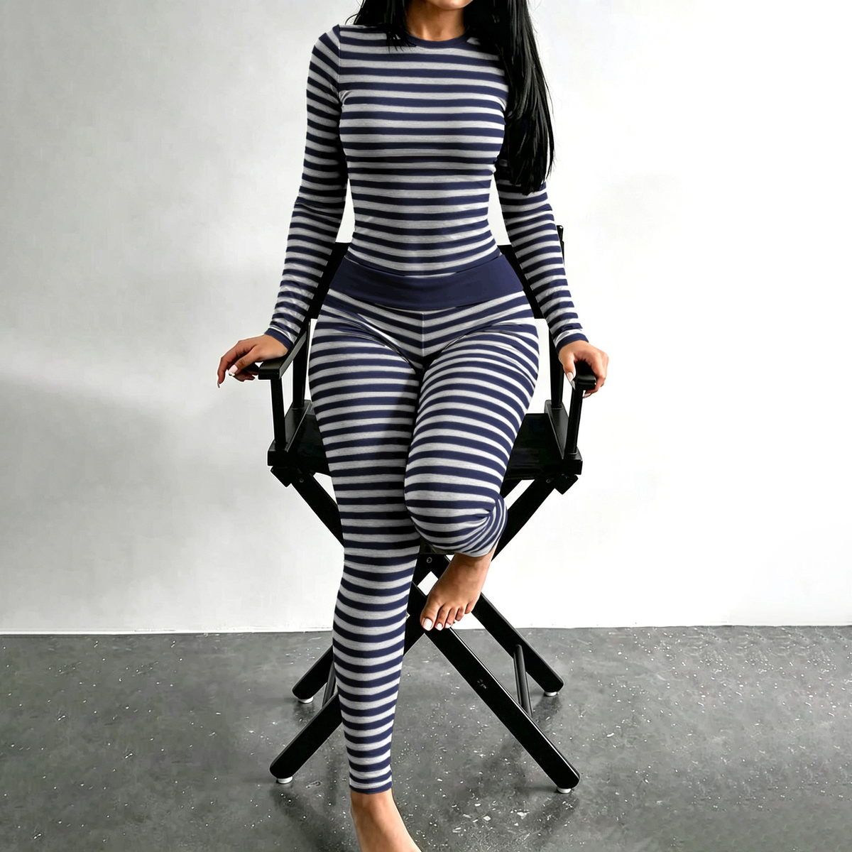 Sofia Gestreiftes Fit Set