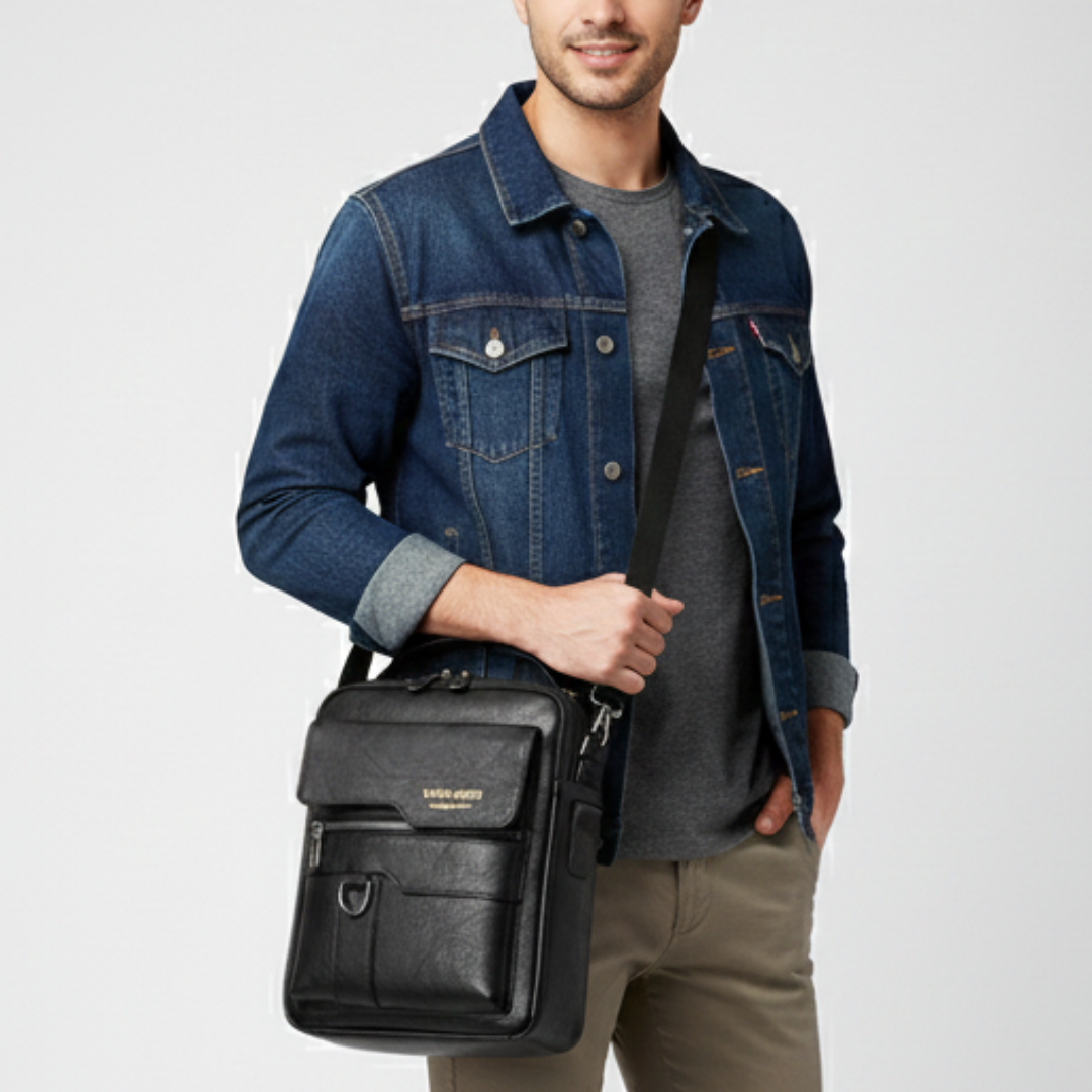 Nordspur | Kompakte PU-Messenger-Tasche