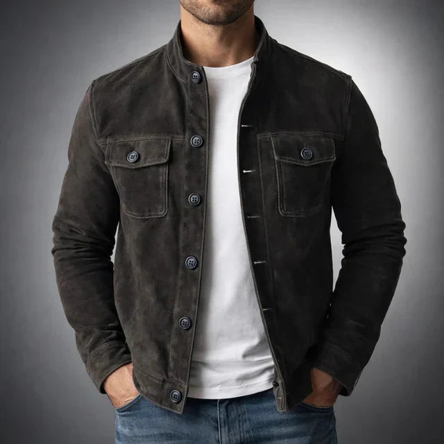 Jacob Classic Pocket Wildlederjacke