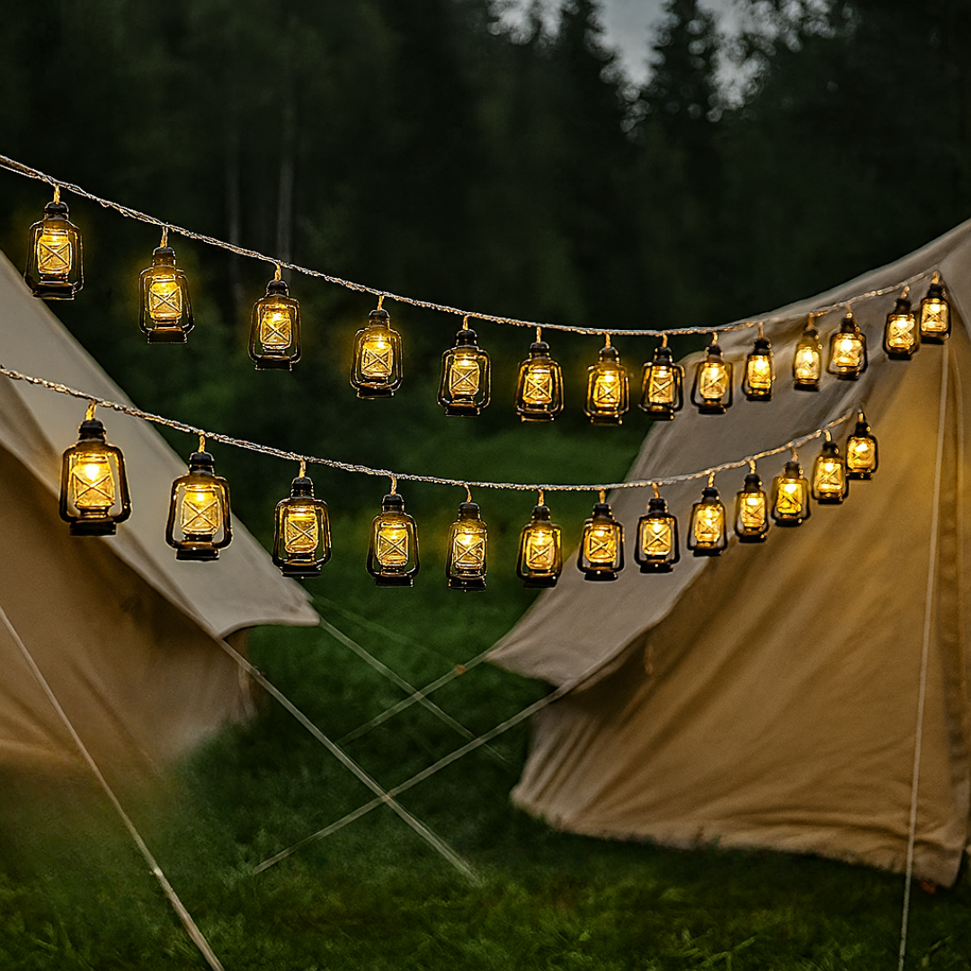 Solar LED Lichterkette Retro Kerosin – LanternGlow