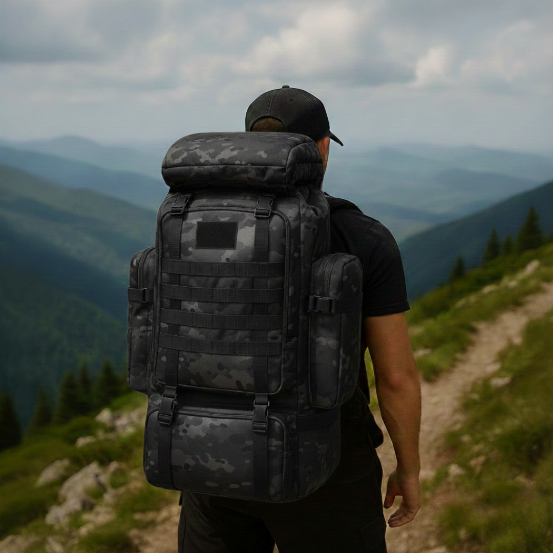 Taktischer Rucksack 80L Wasserabweisend – BergTrail Pro