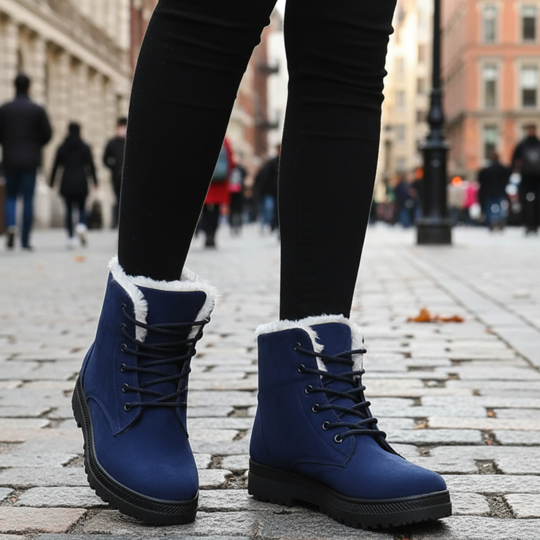 Damen Winter Schuhe mit Warmfutter & Rutschfester Sohle – SnowLuxe Boots