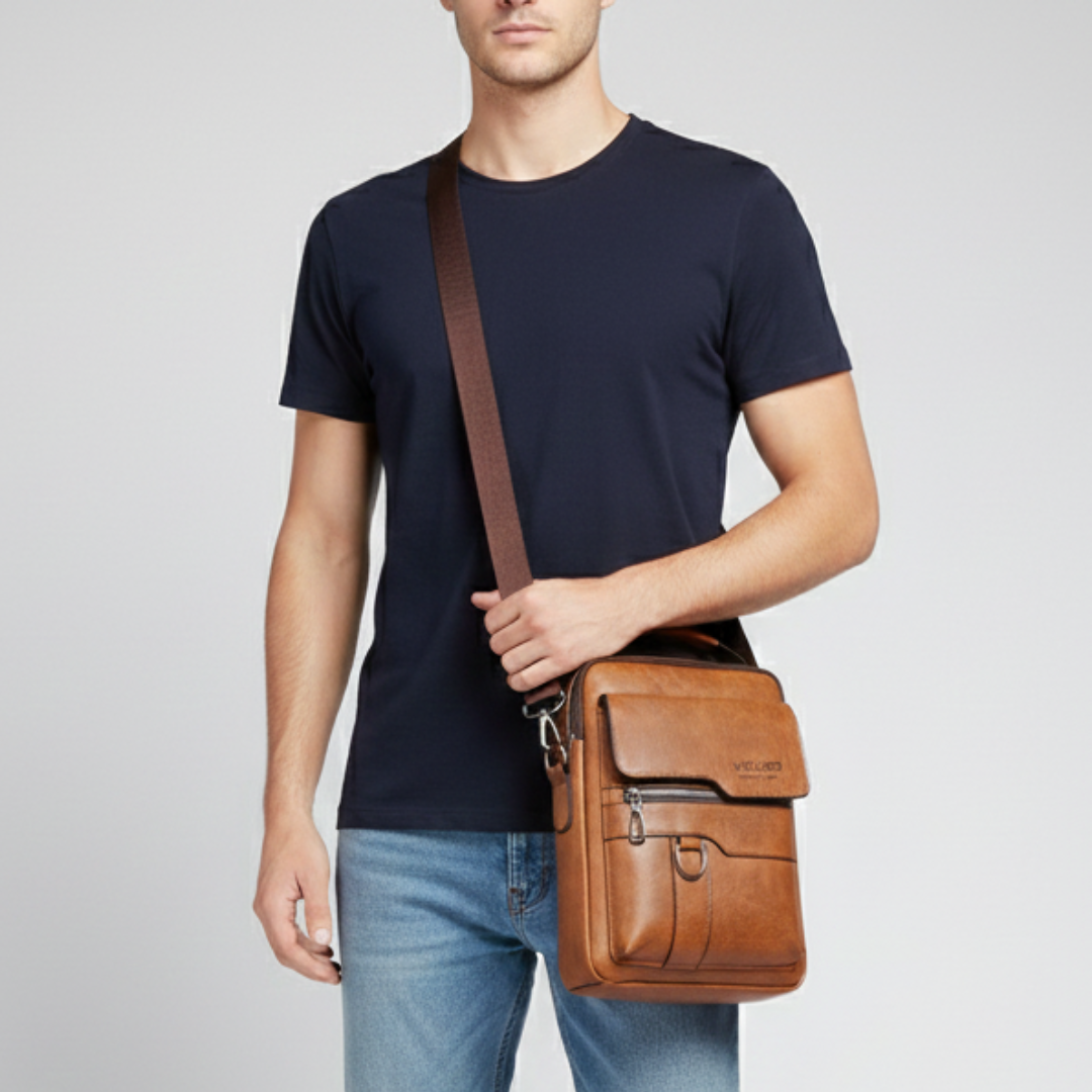 Nordspur | Kompakte PU-Messenger-Tasche