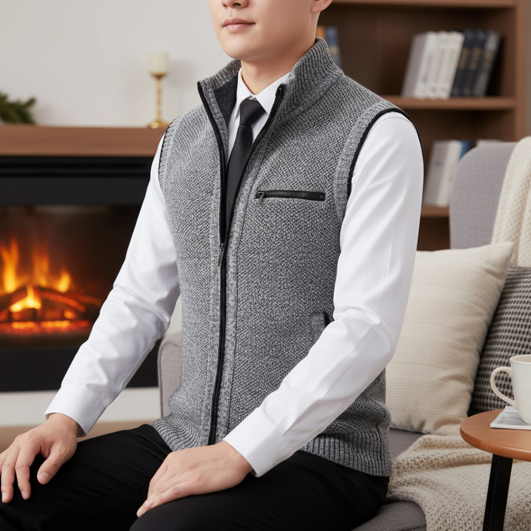 Pullover Bodywarmer Herren mit Reißverschluss & leichter Isolierung – ClassicLayer Vest