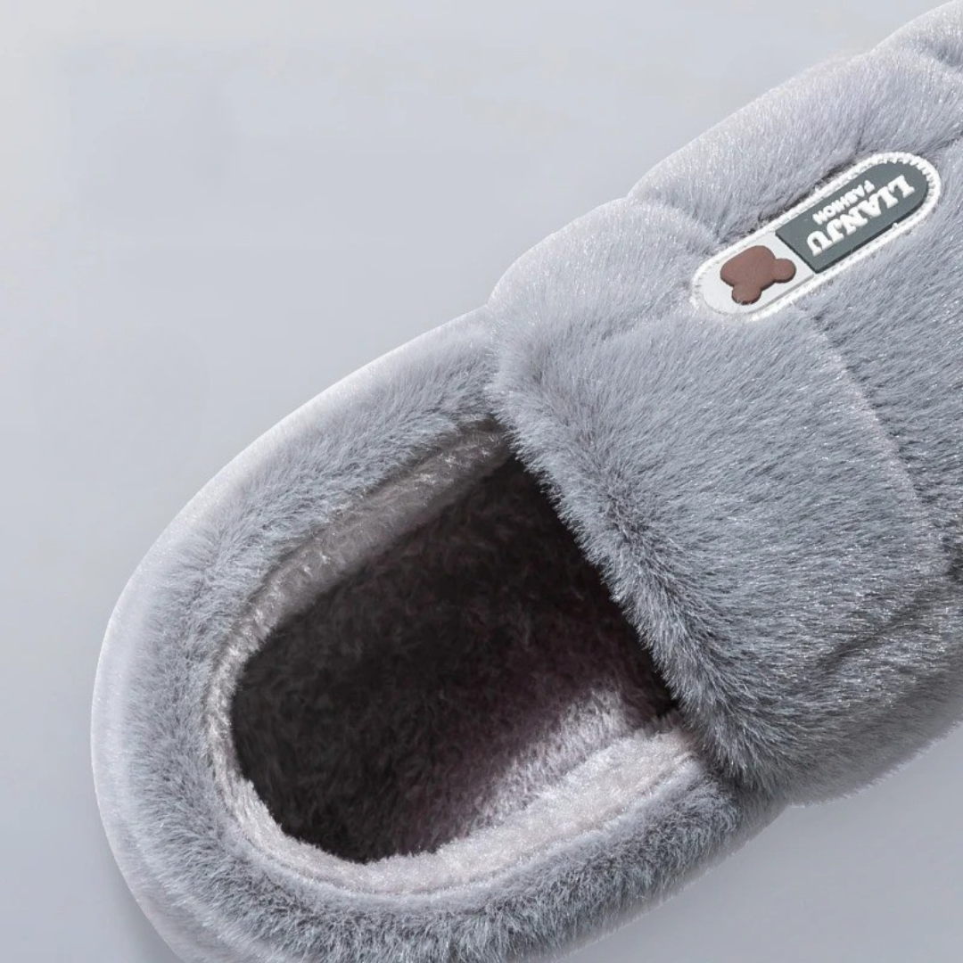 Hausschuhe Winter Warm mit dicker Sohle – KomfortMaxi