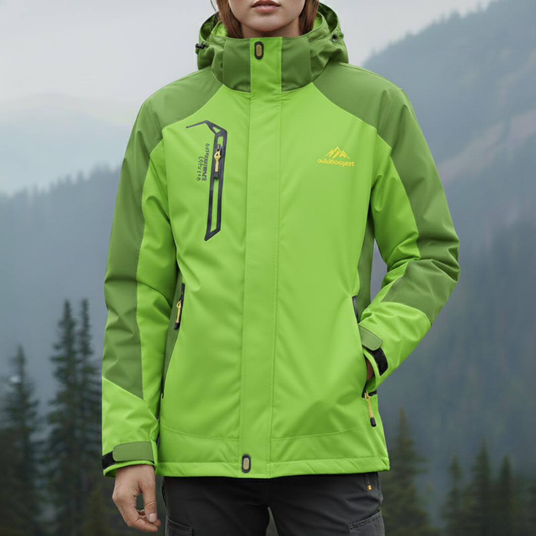 Outdoorjacke Damen wasserdicht & winddicht mit Kapuze – StormPeak Shell