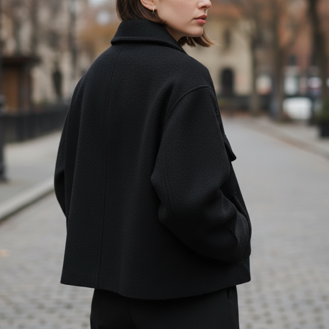 Mantel Damen mit Reißverschluss & Brusttaschen – NordVell Classic Jacket
