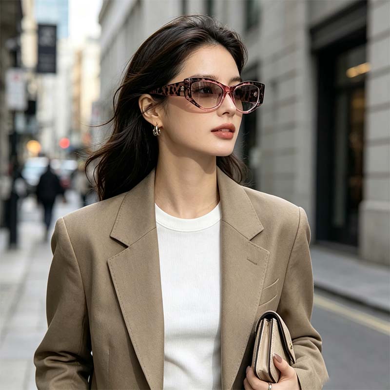 Damen-Lesebrille Anti-Blaulicht Vollrand Eckig