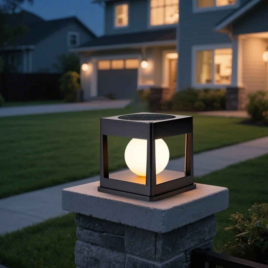 Solar Gartenleuchte LED wasserdicht – LumoCube