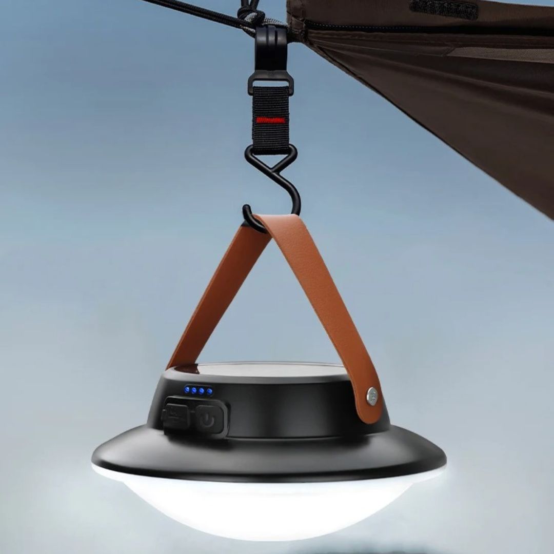 Campinglampe LED mit Solarbetrieb – LichtHänger