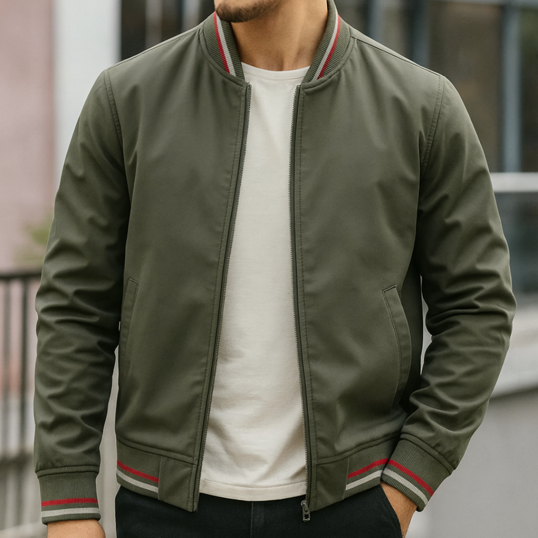 Bomberjacke im College-Style mit Streifen – UrbanStripe Jacket
