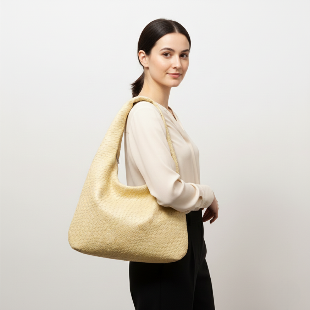 Nordspur | Große Halbmond-Schultertasche