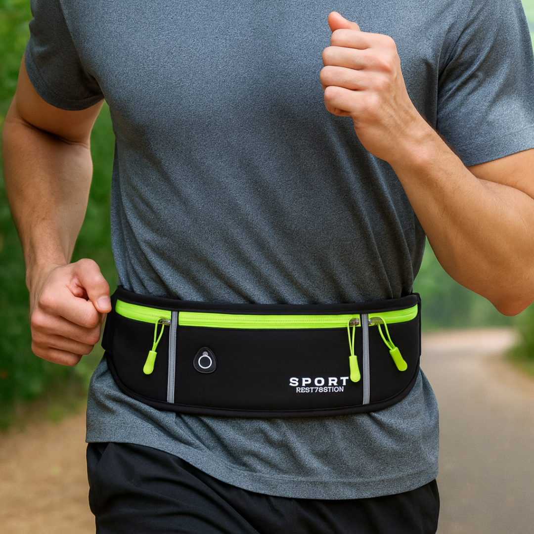 Laufgürtel wasserdicht mit Flaschenhalter – SprintFlex Duo