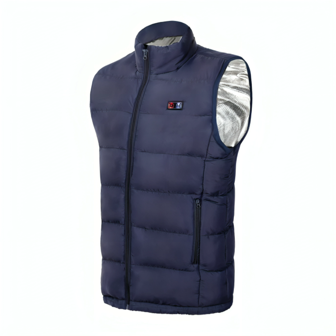 Beheizte Weste mit 9 Heizzonen & USB-C Anschluss – ThermoVest Pro Elektrische Heizweste für Herren & Damen