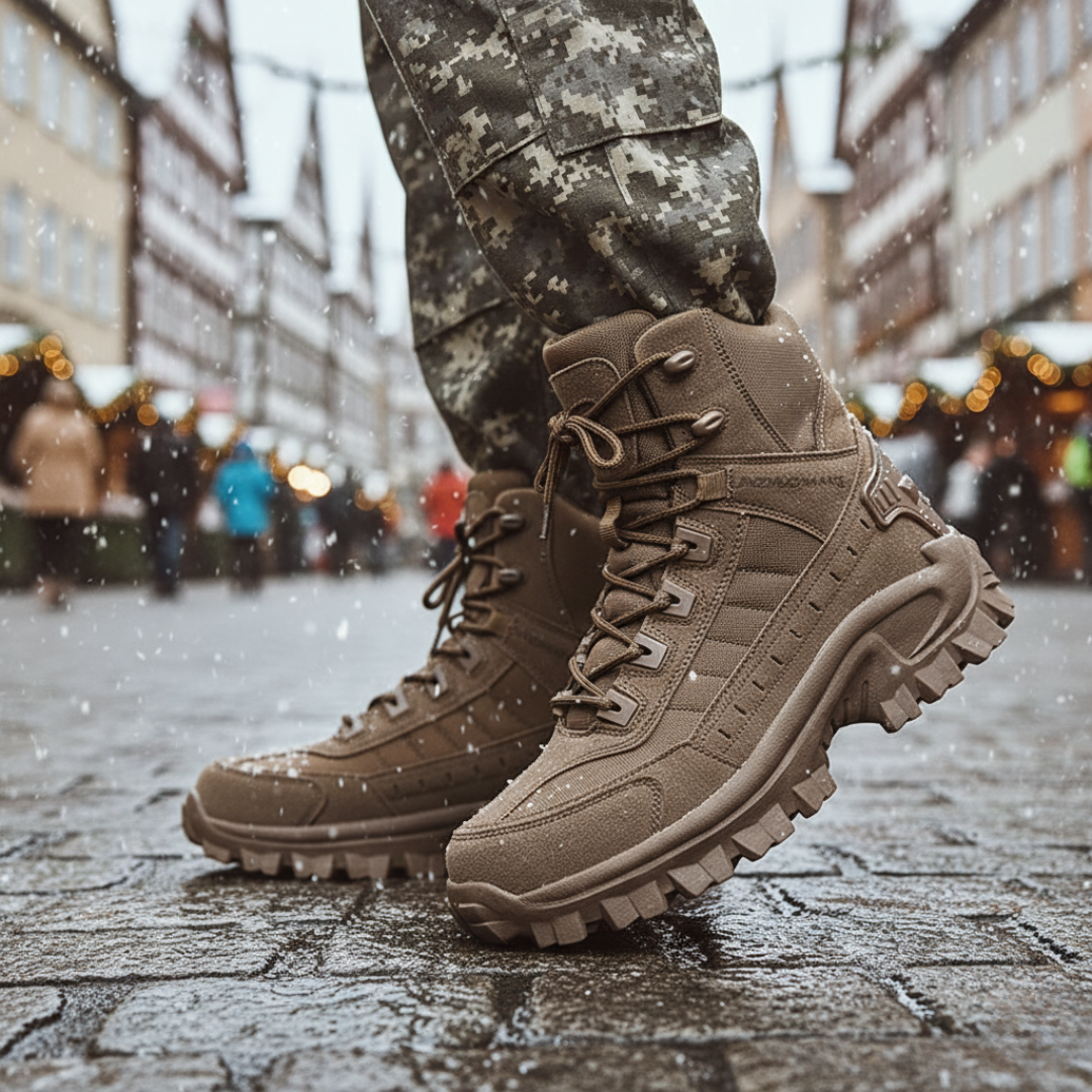 Stiefel Herren Tactical Winter mit Grip-Sohle & Warmfutter – TerraForce Boots