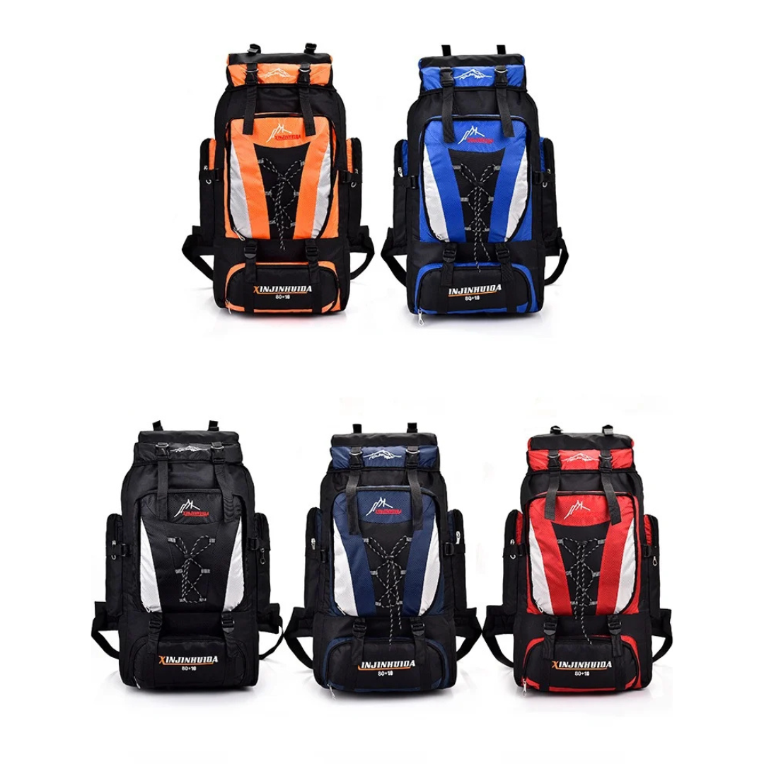 Outdoor-Rucksack 80L wasserabweisend & komfortabel – TrekRidge 80