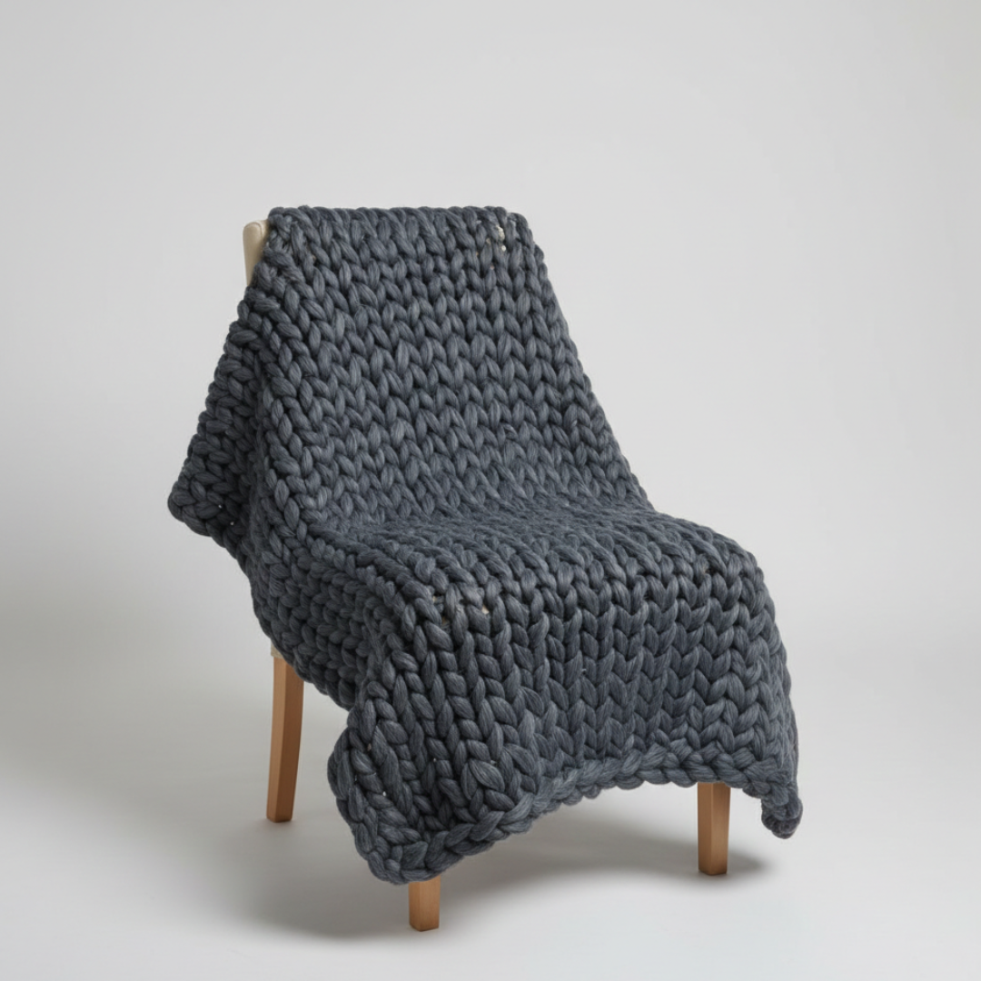 Nordspur | Veloroo Chunky-Strickwurfdecke