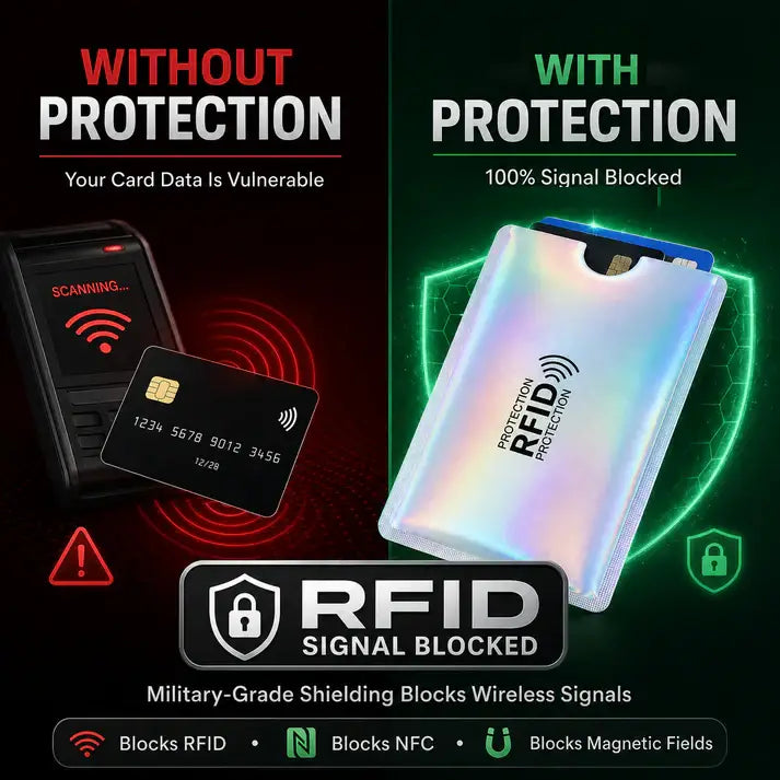 RFID-Blockierende Schutzhüllen für Kreditkarten