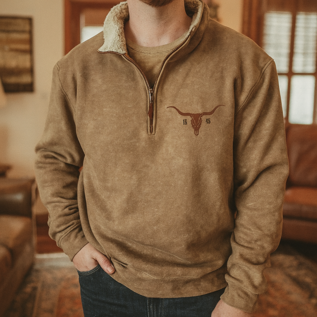 Weicher Hoodie mit Fleece & Tribal-Ärmeln – CanyonTrail Hoodie