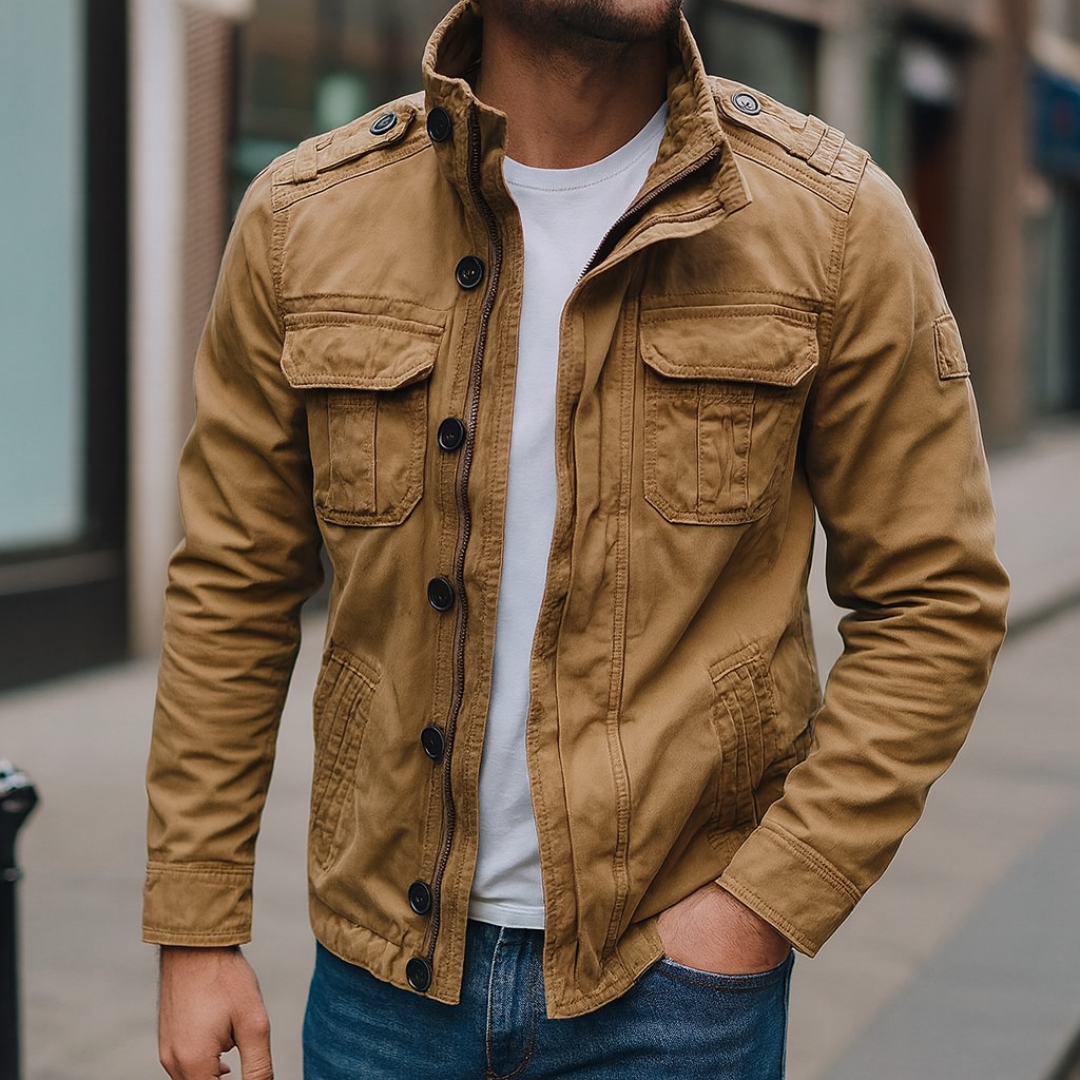 Cargo Jeansjacke mit Mehrfach-Taschen & Robustem Design – UrbanTrail Jacket