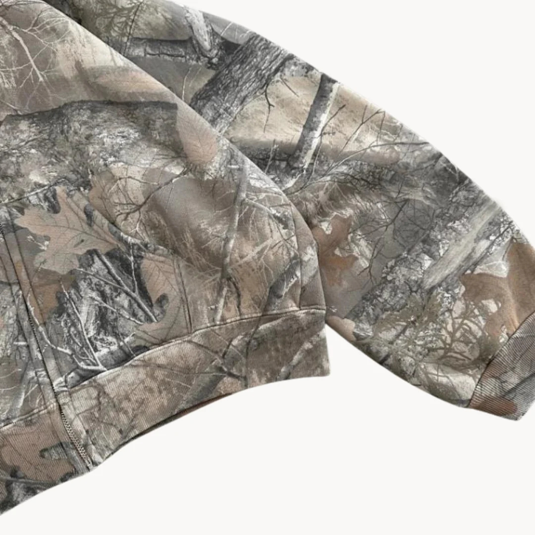 Pullover im Camouflage-Look mit Oversized Fit & Unisex Design – UrbanHunter Hoodie