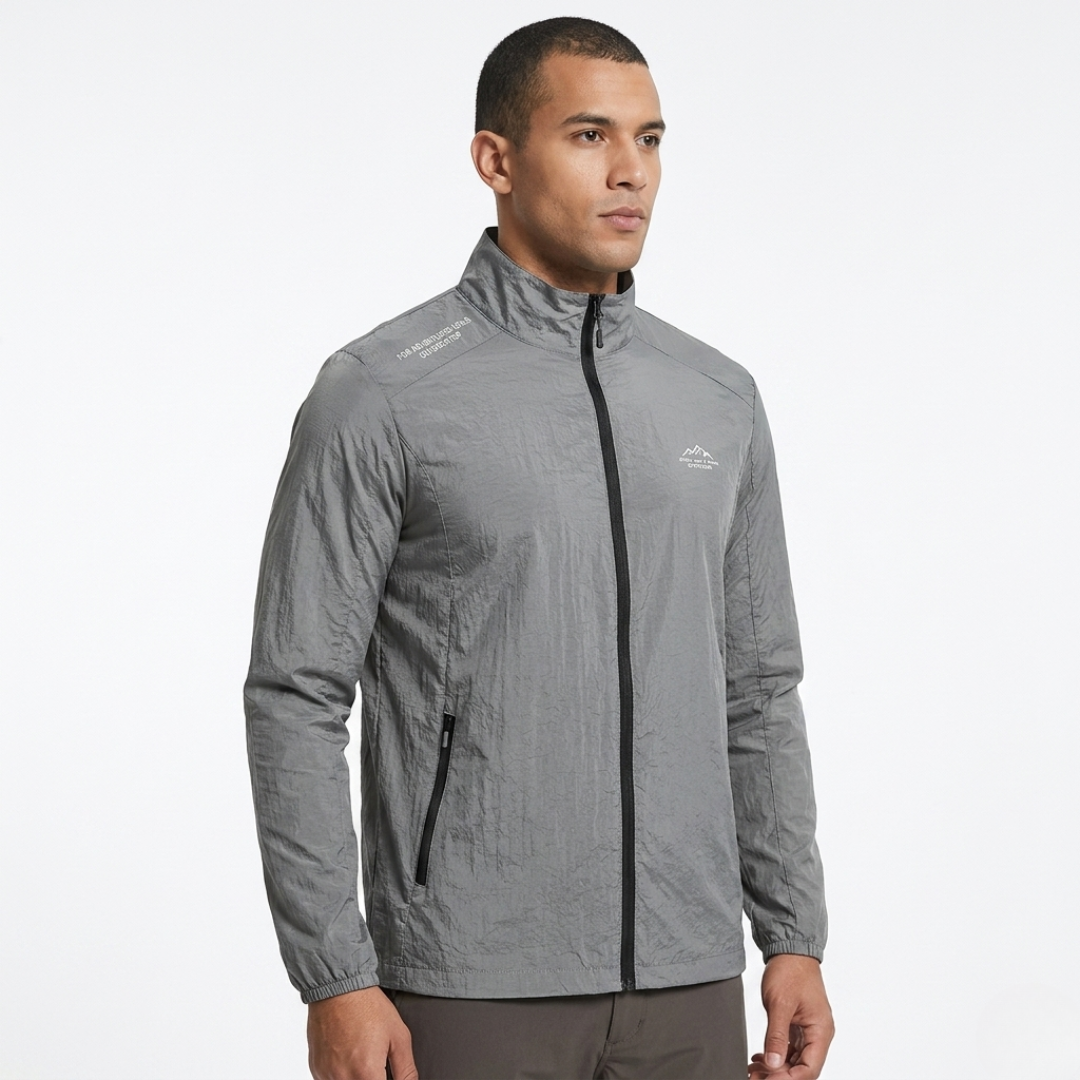 Leichte UV-Schutzjacke für Herren – Winddichte Sommer Outdoor Windjacke