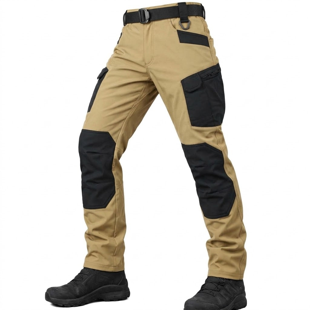 Herren Softshell Fleece-gefütterte verstärkte wasserabweisende taktische Hose