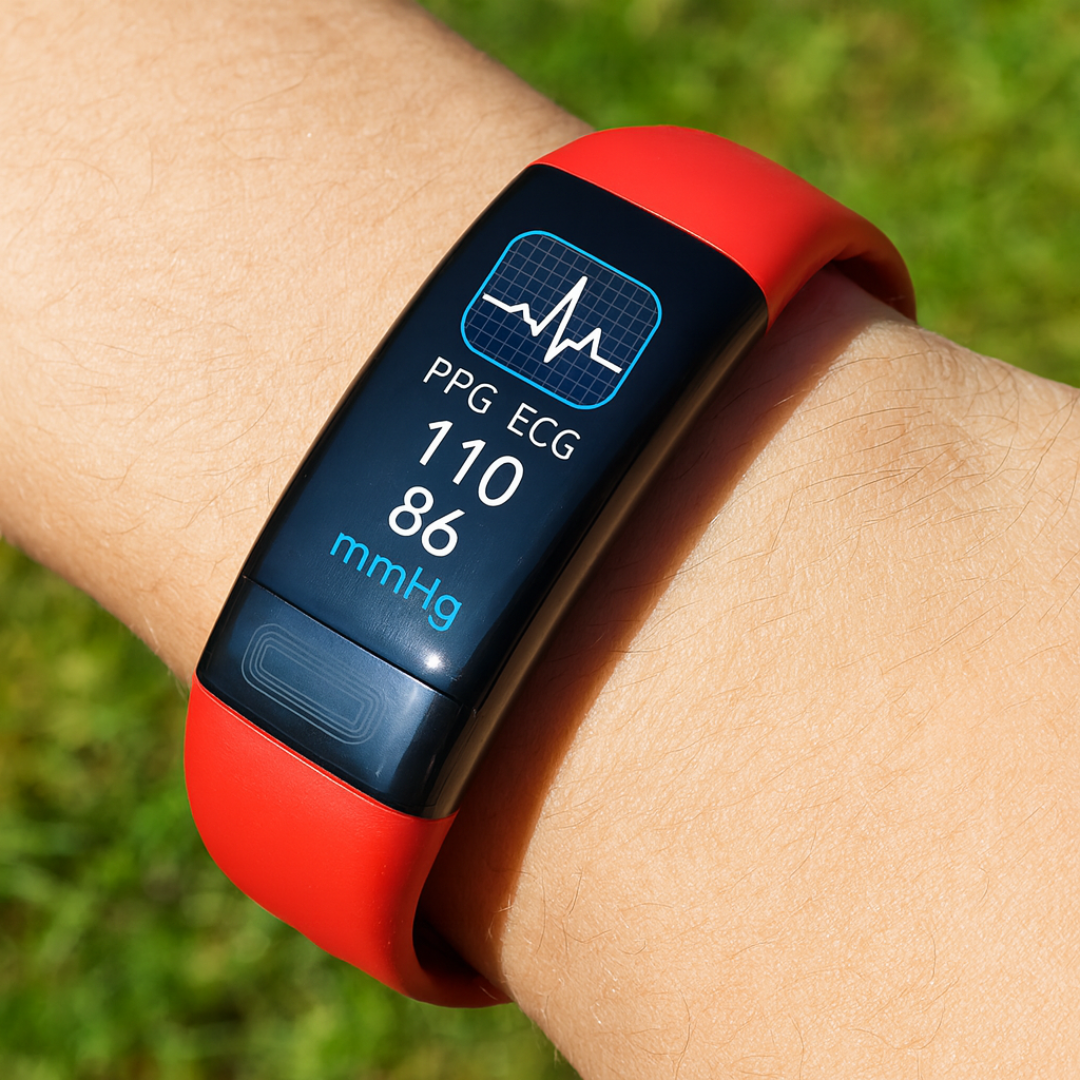 Smartwatch mit EKG, Blutdruck- & Schlaftracking – P11Plus HealthBand