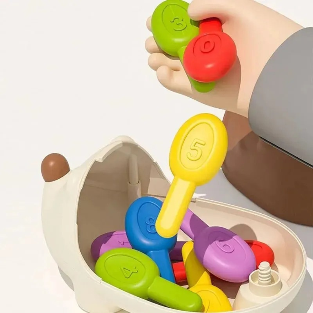 Spielzeug Igel Steckspiel mit Zahlen & Farben – LernSpaß Igel