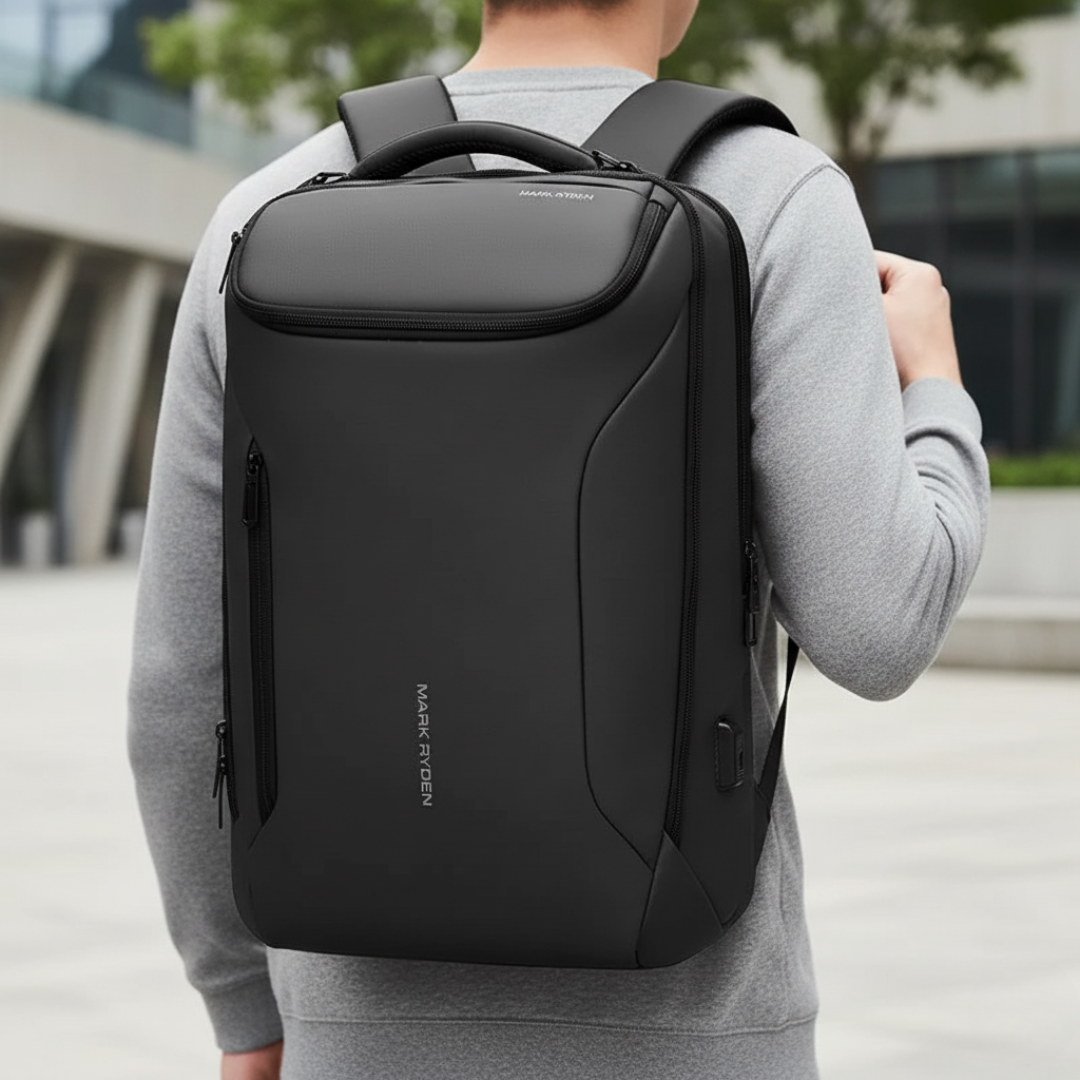 Taschen Laptop-Rucksack wasserdicht mit USB-Port & Multi-Carry Design – TechGuard Pack