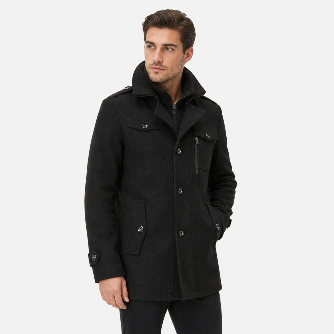 Winterjacke Herren mit Stehkragen & Eleganter Passform – NordSpur München Coat