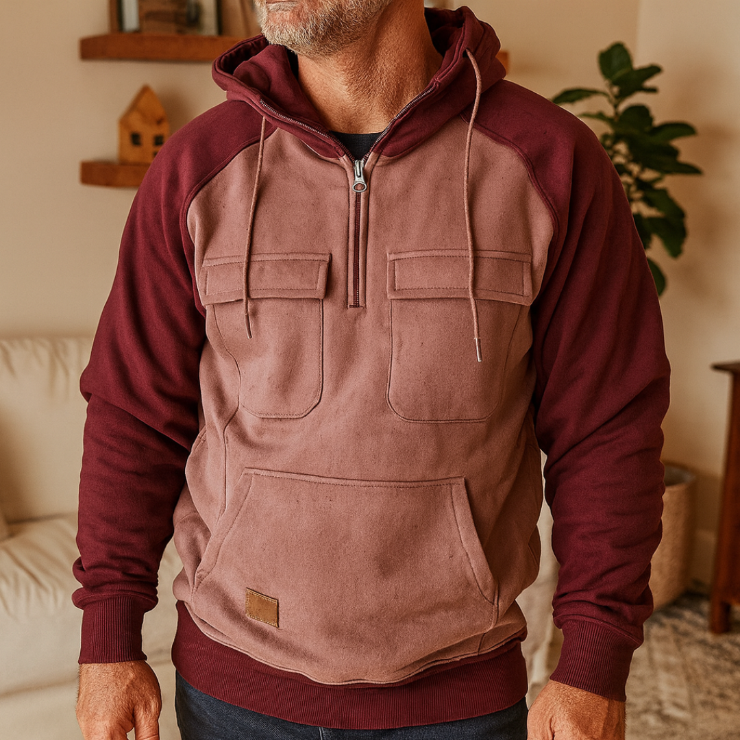 Winter Hoodie mit Kapuze & Multifunktionstaschen – NordHaven Hoodie