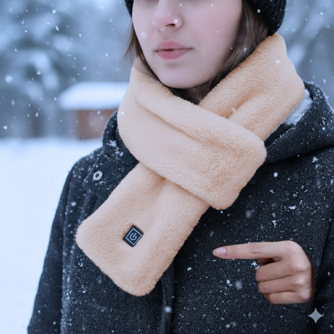 Nackenwärmer Heizschal mit 3 Temperaturstufen & USB-C – VelvetWarm Scarf