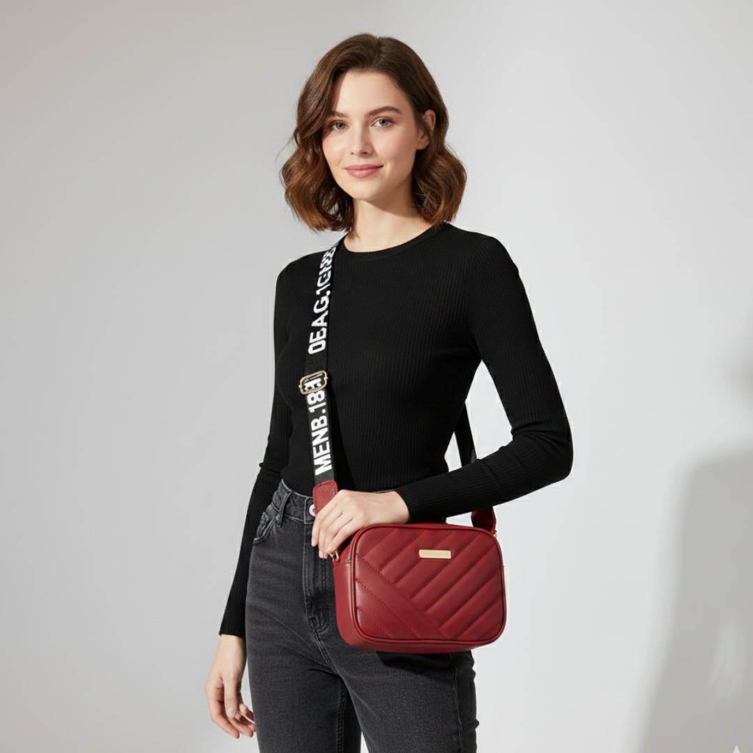 Nordspur | Kleine gesteppte Crossbody-Tasche