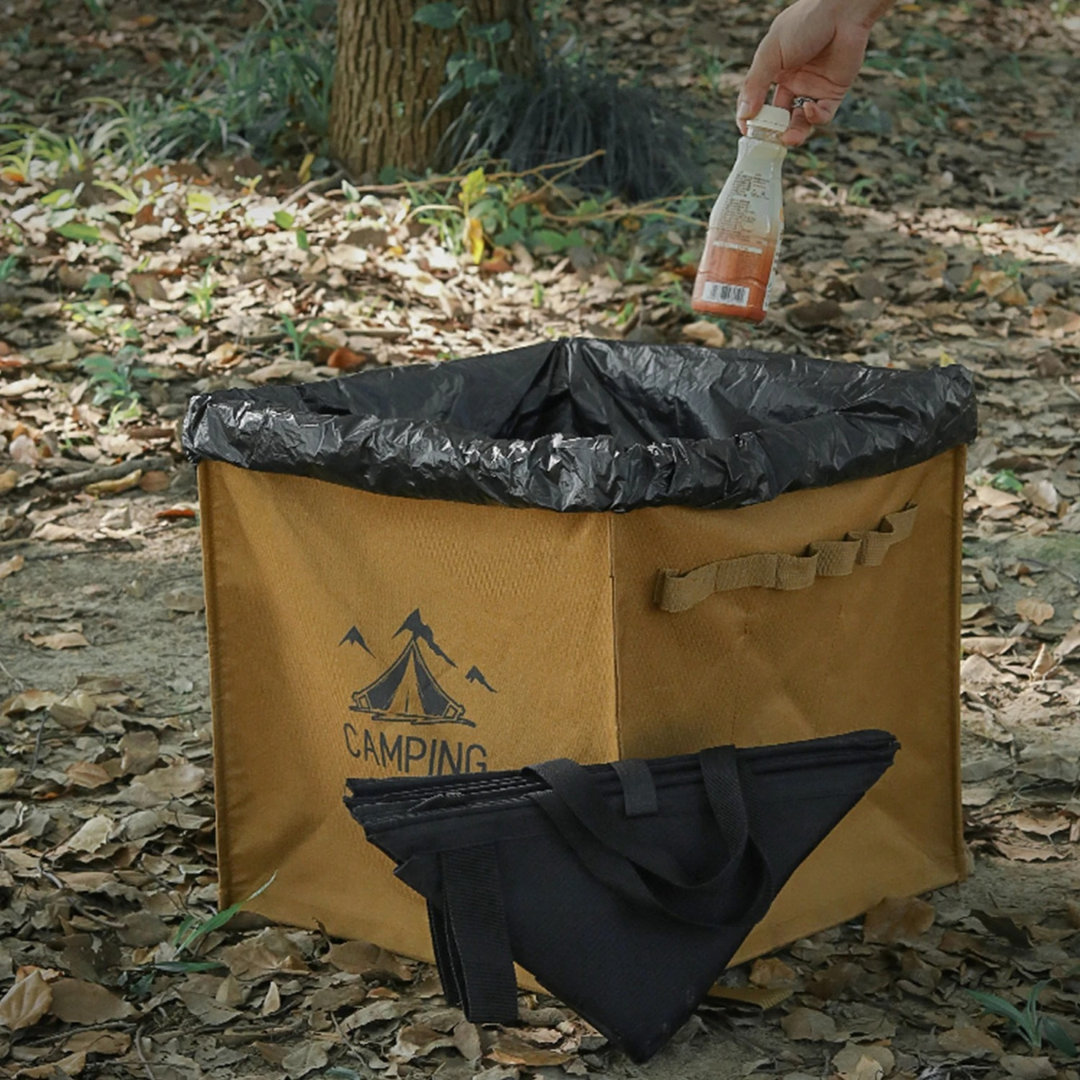 Faltbare Camping-Mülltonne aus Oxford-Gewebe – CampFold 40L