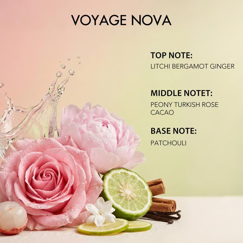 Voyage Nova Rosey Fruity Floral Extrait De Parfum Langanhaltender Luxusduft