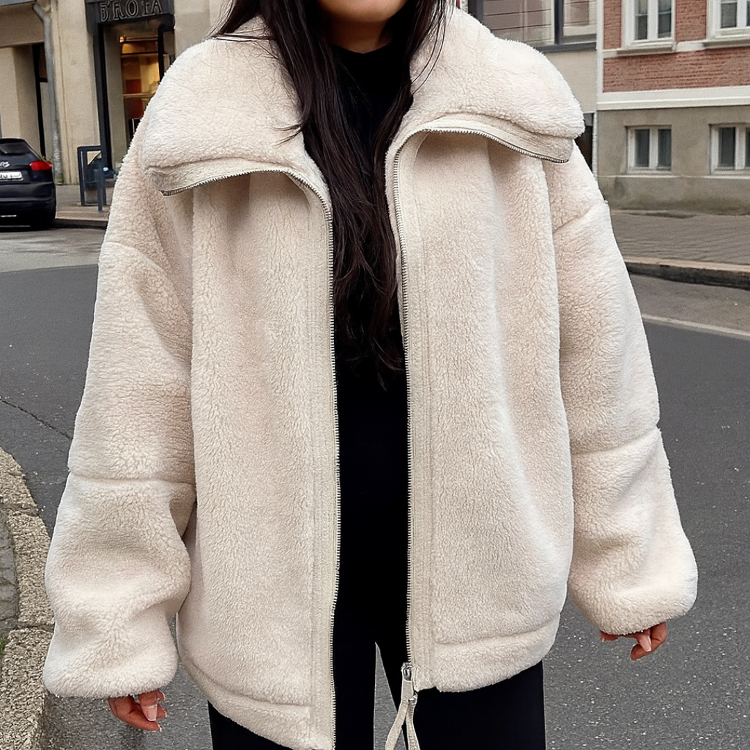 Plüschjacke Damen mit Wärme & Komfort – CozyFleece Chic