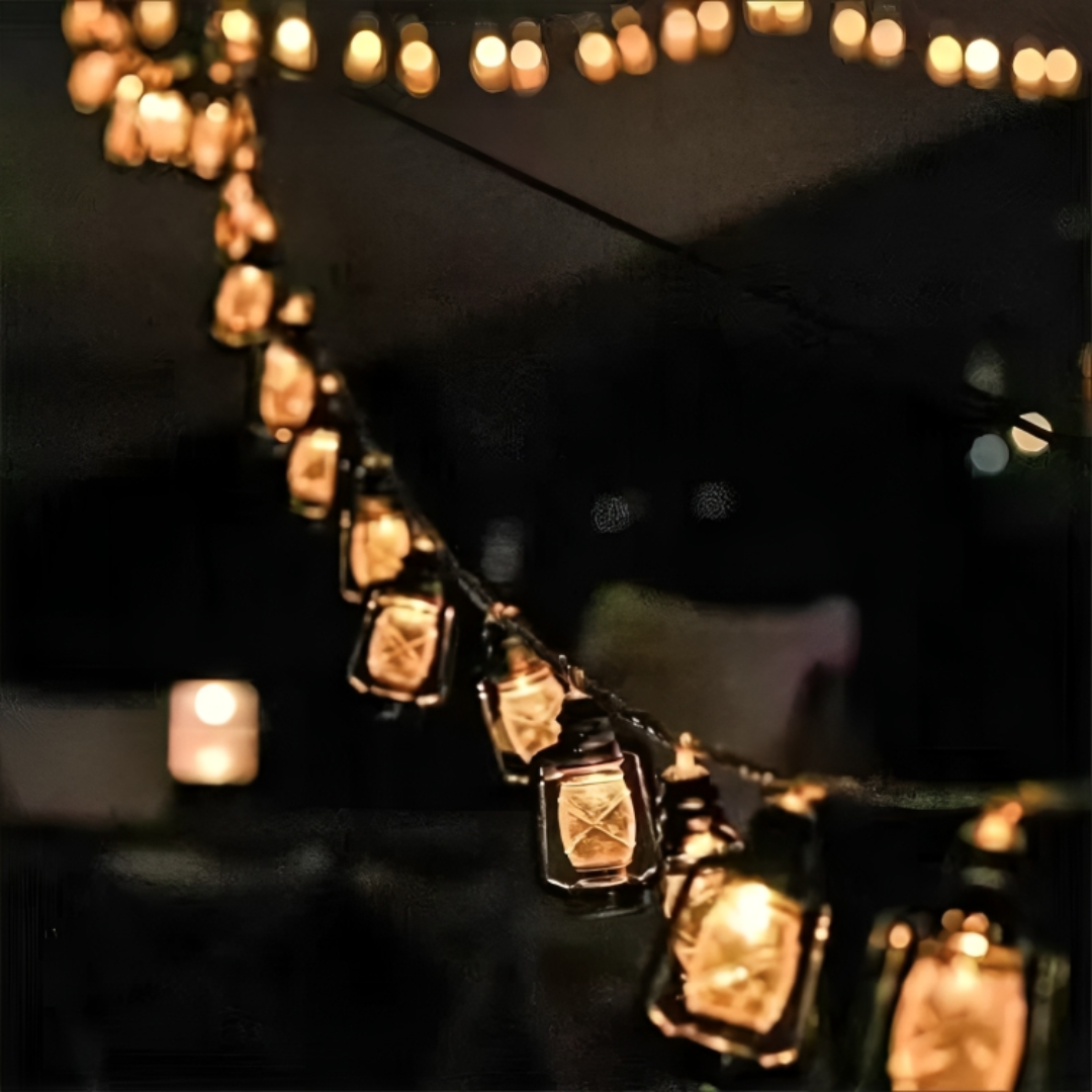 Solar LED Lichterkette Retro Kerosin – LanternGlow