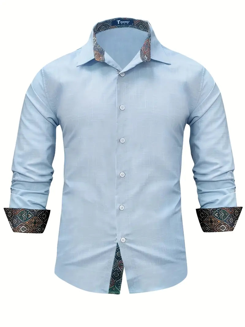 Theo Tailliertes Button-Up-Hemd