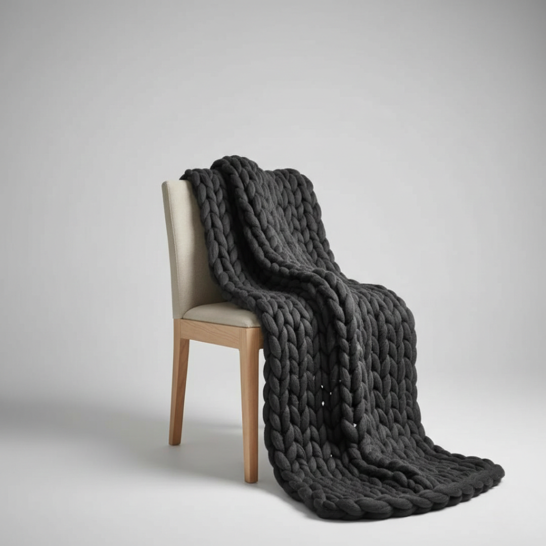 Nordspur | Veloroo Chunky-Strickwurfdecke