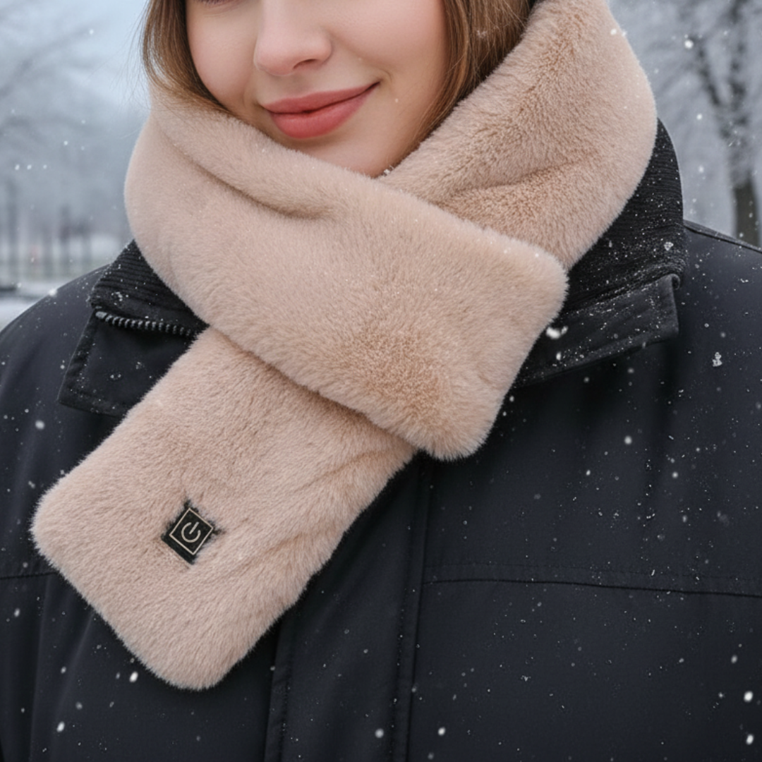 Nackenwärmer Heizschal mit 3 Temperaturstufen & USB-C – VelvetWarm Scarf